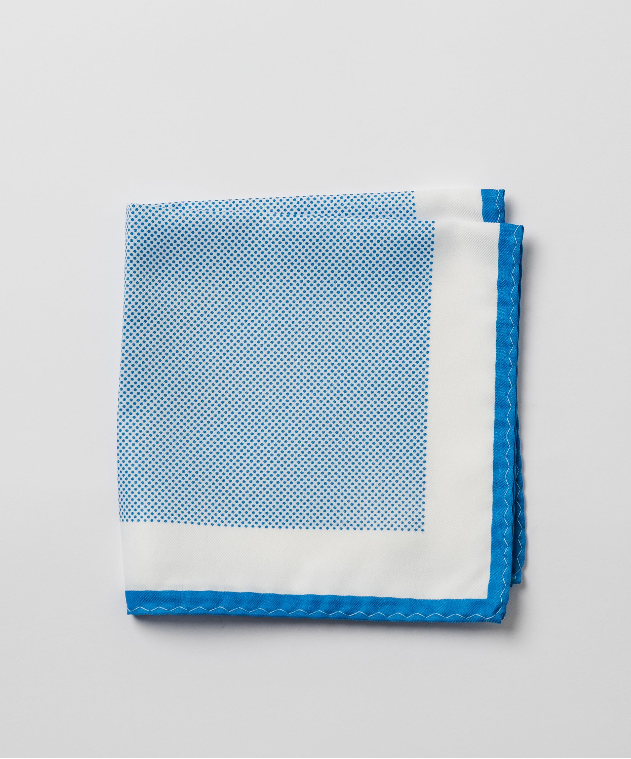 Платок-паше в мелкий горох голубого оттенка