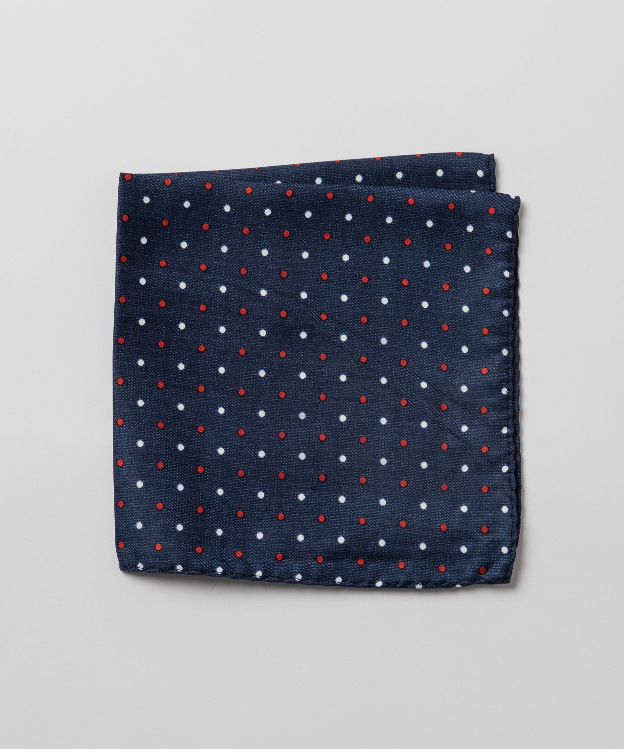 Синий платок-паше в разноцветный горох