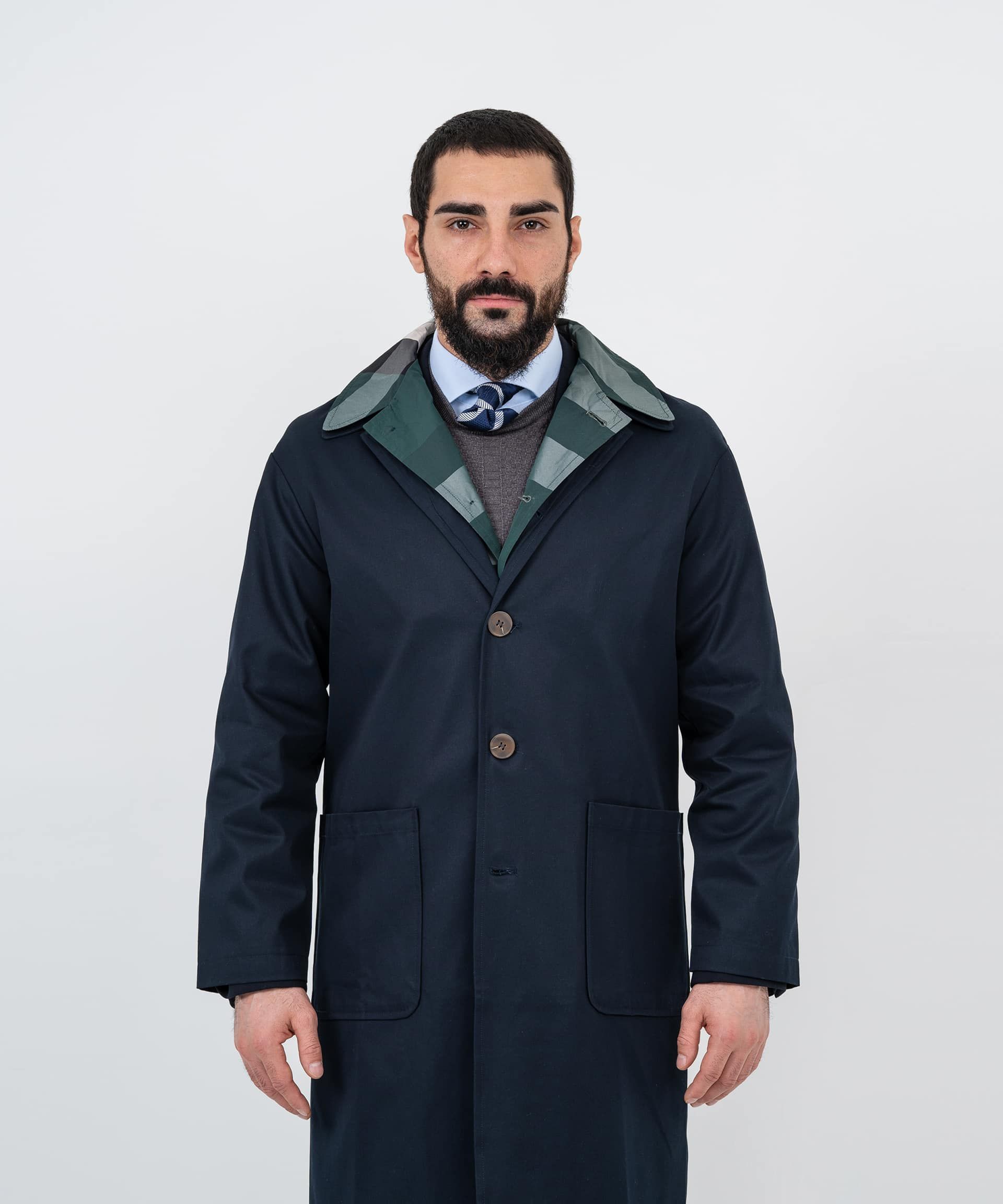 Синий тренч