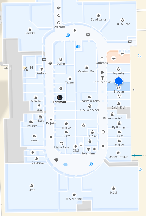 ТРЦ Mega Center Alma-Ata​, улица Розыбакиева 263