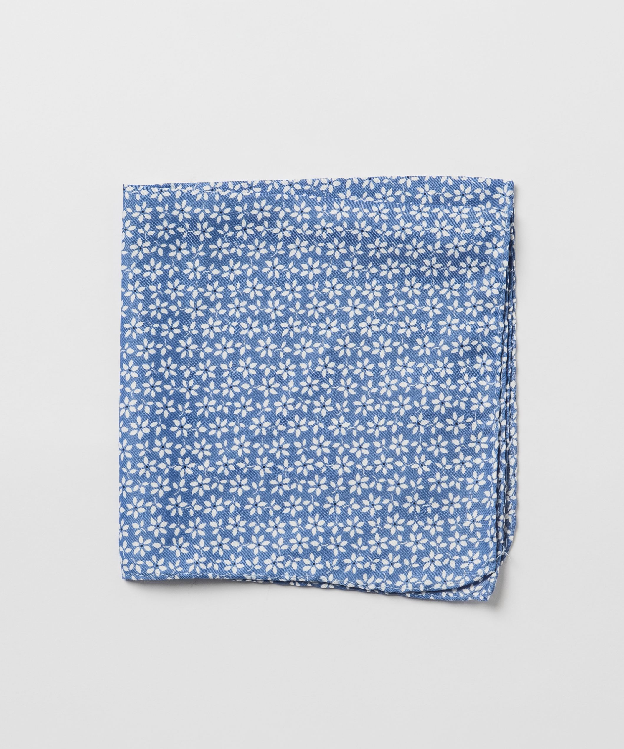 Платок-паше с принтом синего оттенка