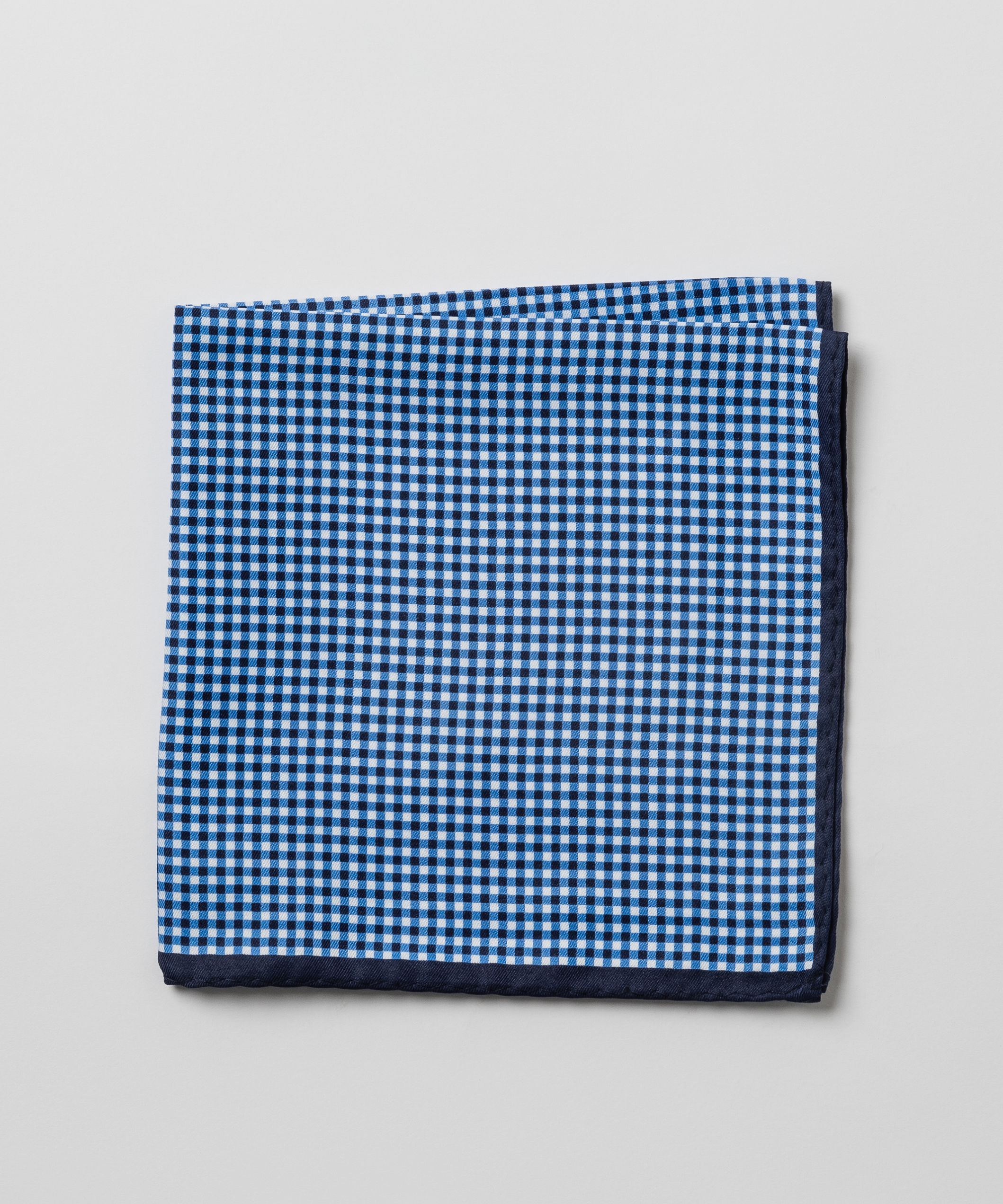 Синий платок-паше в клетку