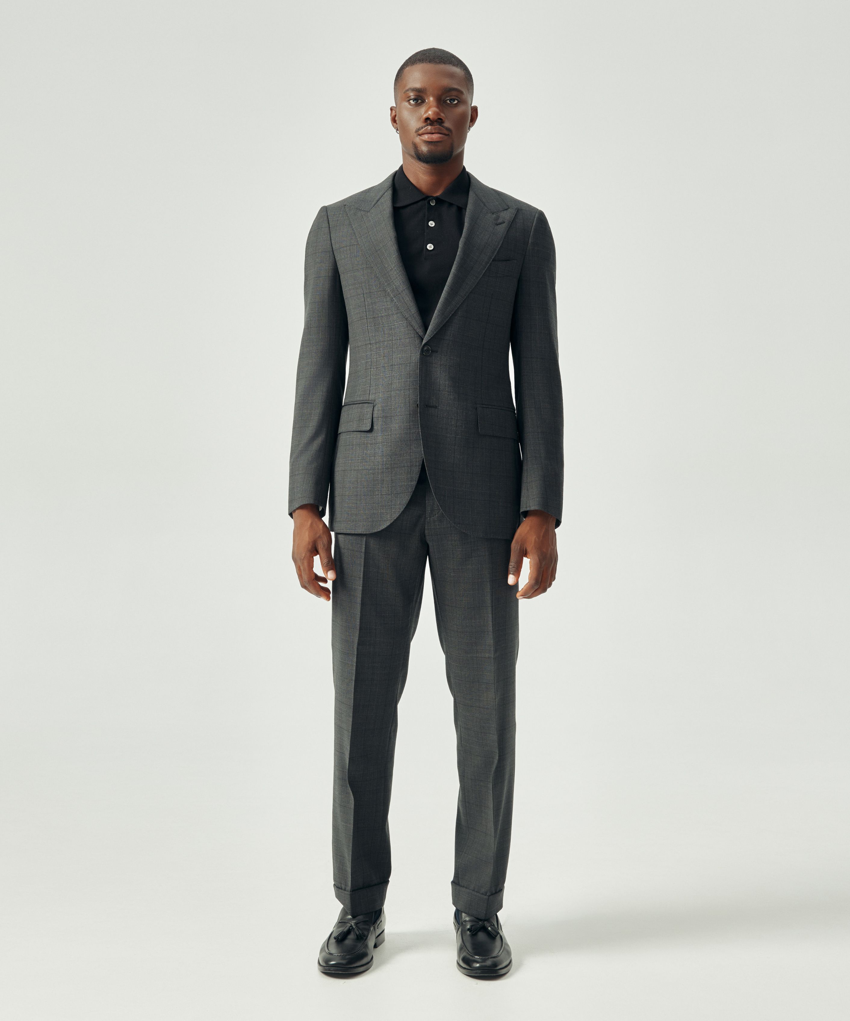 Костюм серый в клетку
