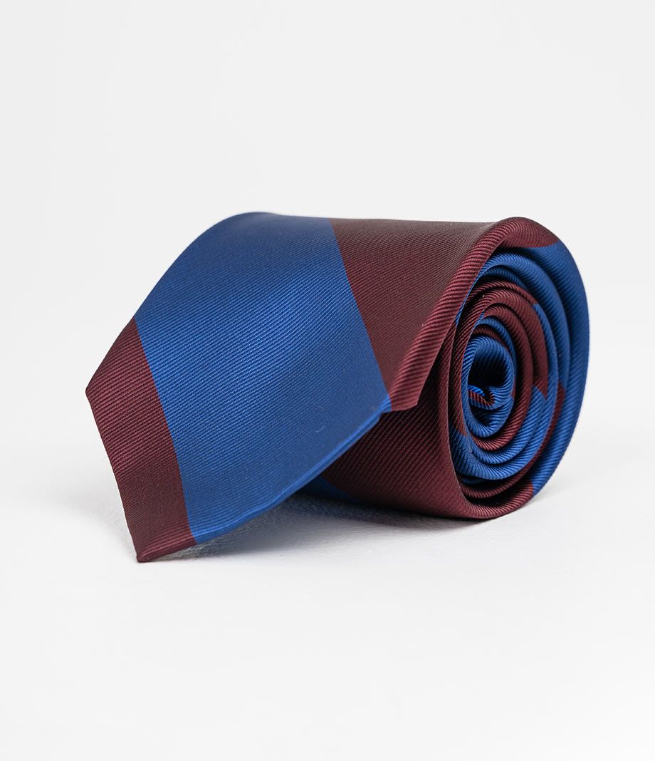 Двухцветный контрастный галстук