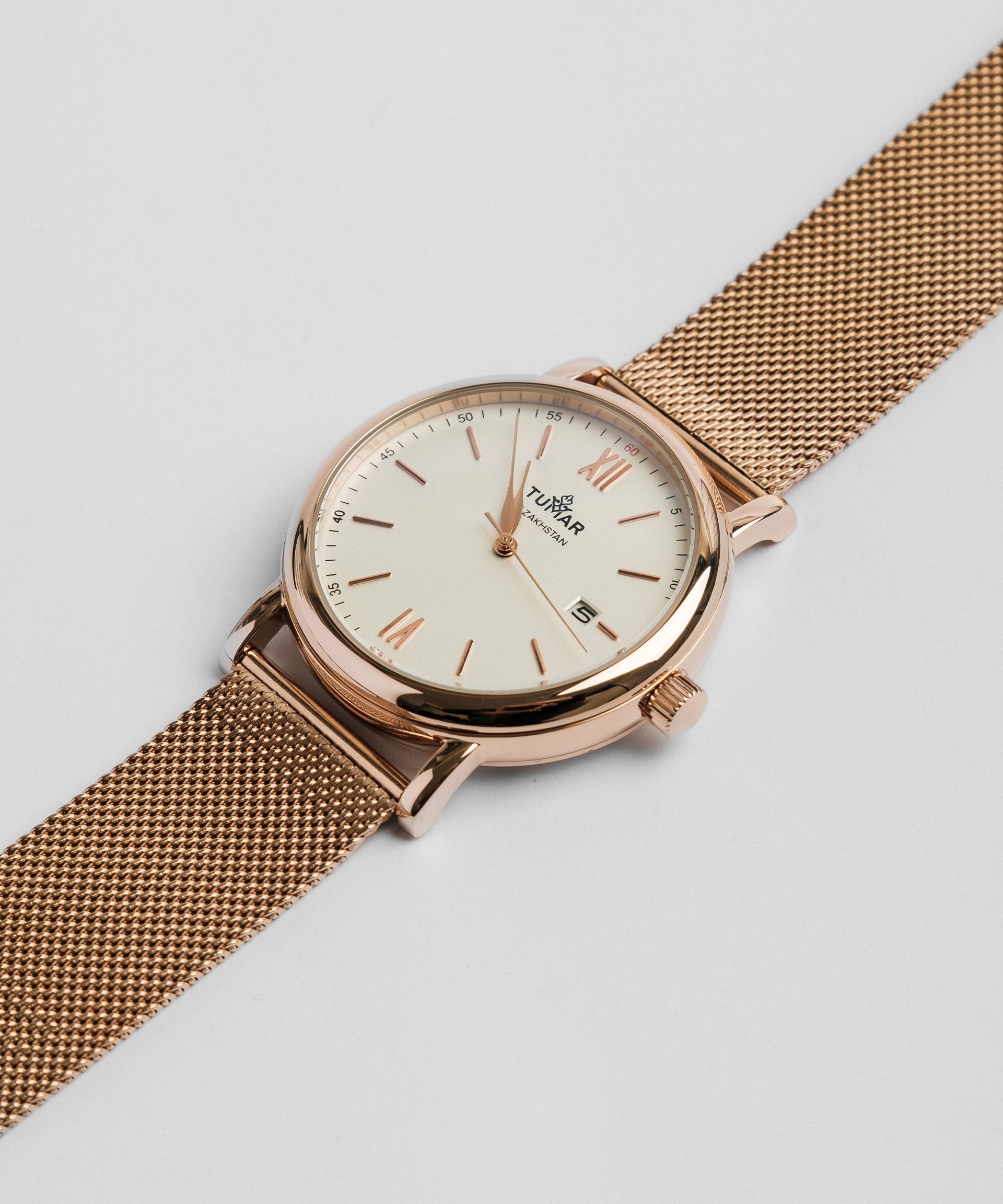 Часы TUMAR LIMITED COLLECTION с золотистым французским плетением
