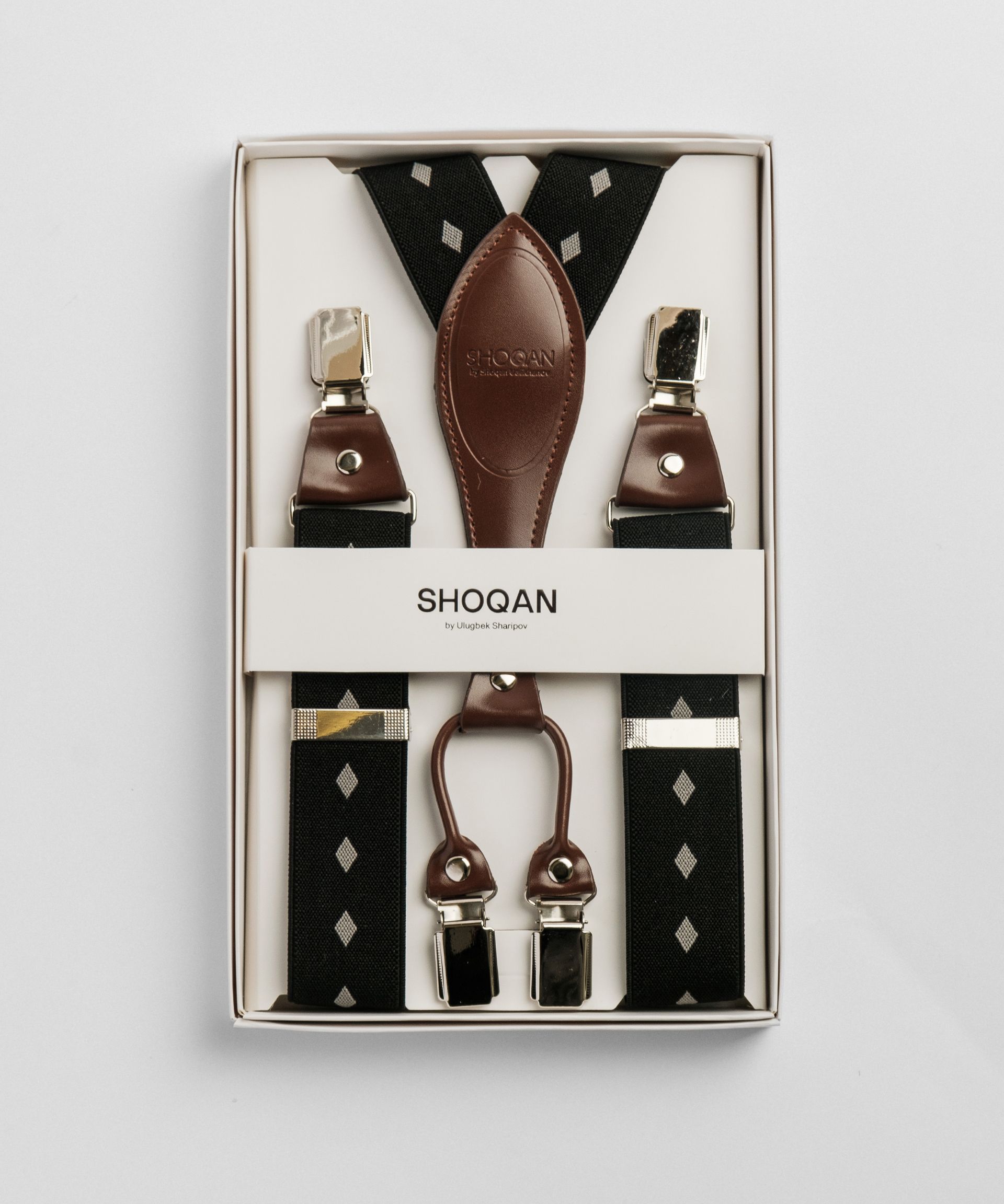 Подтяжки с ромбовидным узором