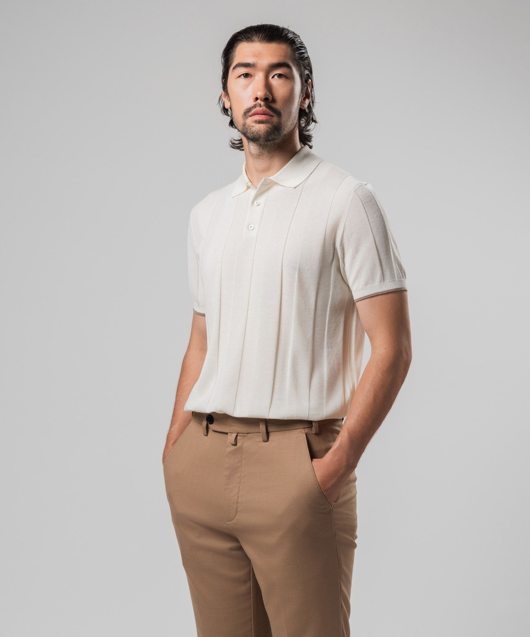 Фактурное трикотажное поло