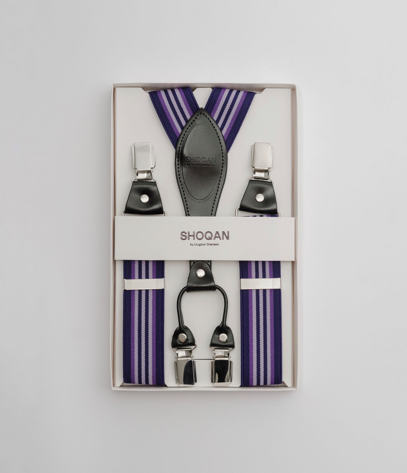 Подтяжки в фиолетовых оттенках